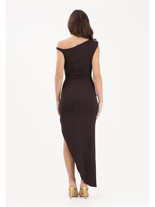 Abito in jersey crêpe con spallina gioiello ELISABETTA FRANCHI | AB90661E2/EV9